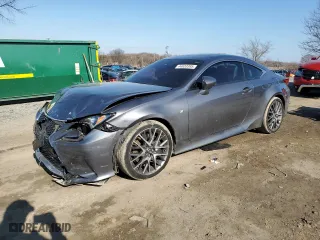 2018 Lexus RC with VIN JTHS85BC8J5004516, listed as a Copart auction lot 44033395 with 63,537 mi miles and Salvage Title. Bid and sale history available at carsss.com. Image 1.