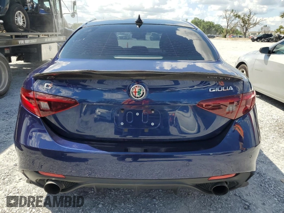 2018 Alfa Romeo Giulia with VIN ZARFAEDN9J7564125, listed as a Copart auction lot 61199245 with 89,922 mi miles and Clean title. Bid and sale history available at DreamBid. Image 6.