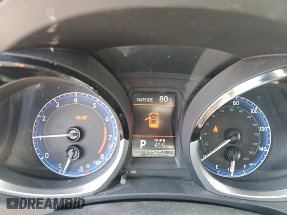2016 Toyota Corolla L with VIN 5YFBURHE0GP369880, listed as a Copart auction lot 62678975 with 123,654 mi miles and Salvage title. Bid and sale history available at DreamBid. Image 9.