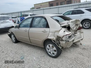 2008 Kia Spectra EX with VIN KNAFE121185494453, listed as a Copart auction lot 68115874 with 0 mi miles and Salvage Title. Bid and sale history available at carsss.com. Image 2.