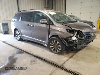 2019 Toyota Sienna XLE with VIN 5TDDZ3DC0KS218985, listed as a Copart auction lot 62550935 with 42,925 mi miles and Salvage title. Bid and sale history available at DreamBid. Image 4.