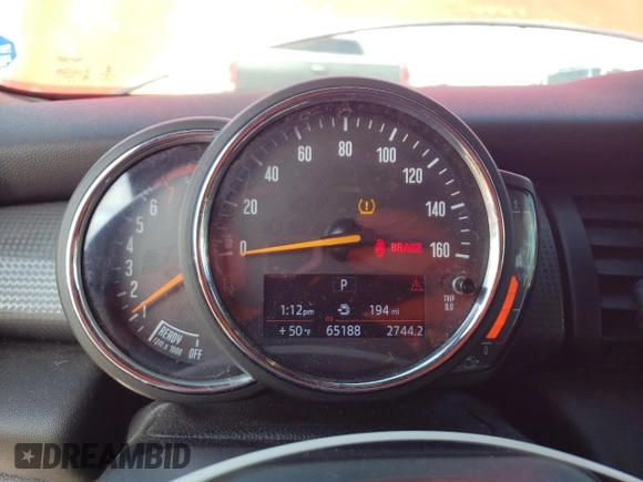 2019 MINI Convertible Cooper with VIN WMWWG5C50K3H07613, listed as a Copart auction lot 48724815 with 65,188 mi miles and Salvage title. Bid and sale history available at DreamBid. Image 9.