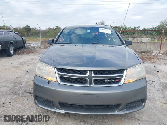 2013 Dodge Avenger with VIN 1C3CDZAB8DN688235, listed as a IAAI auction lot 41713541 with 59,155 mi miles and . Bid and sale history available at DreamBid. Image 6.