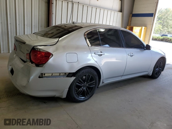 2012 Infiniti G37 x with VIN JN1CV6AR6CM971096, listed as a Copart auction lot 52460135 with 167,615 mi miles and Salvage Title. Bid and sale history available at DreamBid. Image 3.
