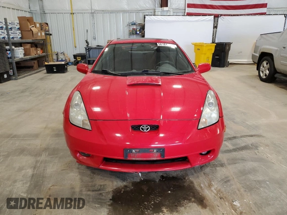 2000 Toyota Celica GT with VIN JTDDR32T3Y0025745, listed as a Copart auction lot 56181185 with 125,112 mi miles and Clean Title. Bid and sale history available at DreamBid. Image 5.