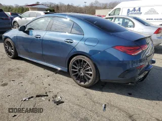 2020 Mercedes-Benz CLA with VIN W1K5J5BB9LN097713, listed as a Copart auction lot 48459025 with 44,954 mi miles and Salvage Title. Bid and sale history available at carsss.com. Image 2.