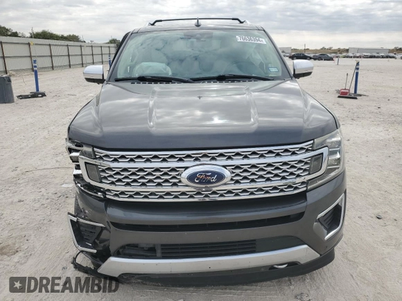2018 Ford Expedition Platinum with VIN 1FMJU1MT0JEA50142, listed as a Copart auction lot 76636394 with 138,469 mi miles and Salvage Title. Bid and sale history available at carsss.com. Image 5.