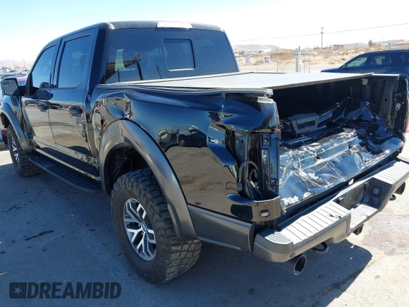 2017 Ford F-150 Raptor with VIN 1FTFW1RG5HFA83027, listed as a IAAI auction lot 41580287 with 91,825 mi miles and . Bid and sale history available at carsss.com. Image 3.