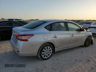2014 Nissan Sentra SV with VIN 3N1AB7AP6EY247929, listed as a Copart auction lot 52724835 with 190,155 mi miles and Salvage Title. Bid and sale history available at DreamBid. Image 3.