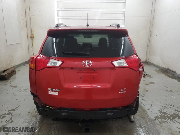 2015 Toyota RAV4 LE with VIN 2T3BFREV9FW244718, listed as a Copart auction lot 52947895 with 182,755 mi miles and Salvage Title. Bid and sale history available at carsss.com. Image 6.