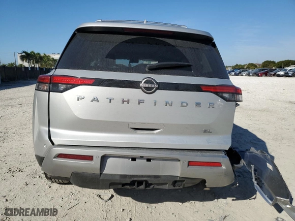 2024 Nissan Pathfinder SL with VIN 5N1DR3CB4RC307667, listed as a Copart auction lot 43044935 with 8,465 mi miles and Non Repairable. Bid and sale history available at carsss.com. Image 6.