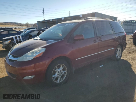 2006 Toyota Sienna XLE with VIN 5TDZA22C36S499373, listed as a Copart auction lot 88601455 with 187,179 mi miles and Non Repairable. Bid and sale history available at carsss.com. Image 1.
