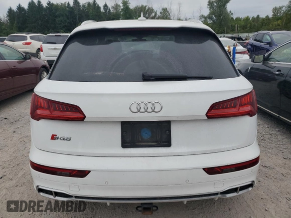 2018 Audi SQ5 Premium Plus with VIN WA1A4AFY9J2209331, listed as a Copart auction lot 68741054 with 86,407 mi miles and Salvage Title. Bid and sale history available at DreamBid. Image 6.