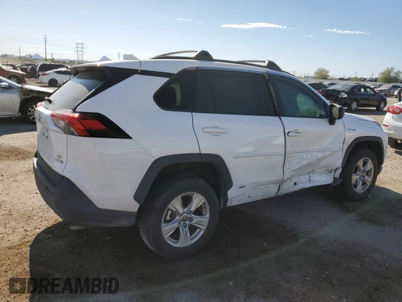 2021 Toyota RAV4 Hybrid LE with VIN 4T3LWRFVXMU044589, listed as a Copart auction lot 62431265 with 52,243 mi miles and Salvage title. Bid and sale history available at DreamBid. Image 3.