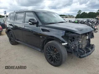 2017 Infiniti QX80 with VIN JN8AZ2ND9H9831199, listed as a Copart auction lot 70854654 with 142,994 mi miles and Salvage Title. Bid and sale history available at carsss.com. Image 4.