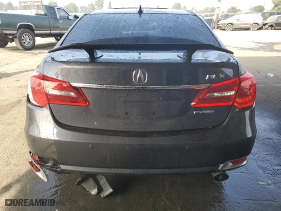 2015 Acura RLX Advance Pkg with VIN JH4KC1F97FC000997, listed as a Copart auction lot 75295404 with 67,403 mi miles and Salvage Title. Bid and sale history available at carsss.com. Image 6.