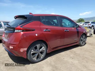 2018 Nissan LEAF S with VIN 1N4AZ1CP2JC303571, listed as a Copart auction lot 55249995 with 33,009 mi miles and Salvage Title. Bid and sale history available at DreamBid. Image 3.