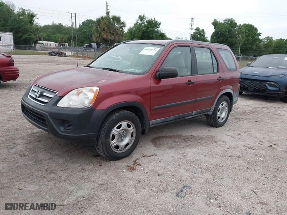 2005 Honda CR-V LX with VIN JHLRD68505C007375, listed as a IAAI auction lot 41979371 with 44,308 mi miles. Bid and sale history available at carsss.com. Image 2.
