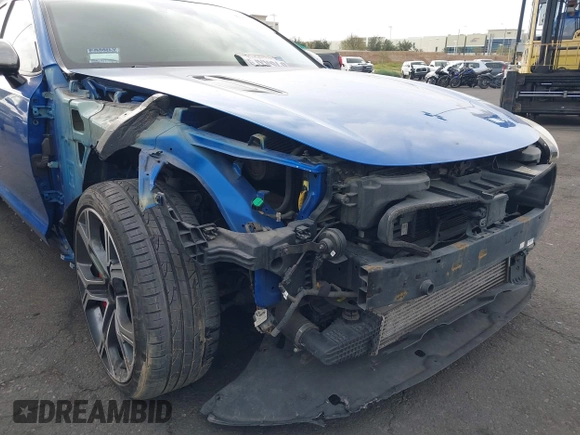 2018 Kia Stinger GT with VIN KNAE35LC5J6010230, listed as a IAAI auction lot 41924415 with 123,572 mi miles. Bid and sale history available at carsss.com. Image 6.