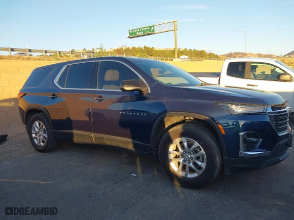 2022 Chevrolet Traverse LS with VIN 1GNERFKWXNJ136631, listed as a IAAI auction lot 41250707 with 65,324 mi miles. Bid and sale history available at carsss.com. Image 13.