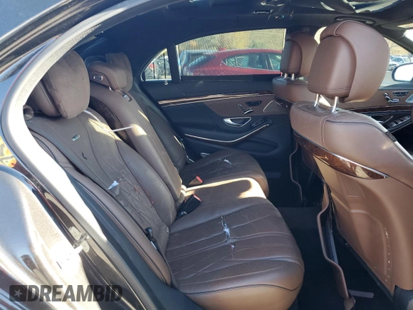 2016 Mercedes-Benz S-Class AMG S 63 with VIN WDDUG7JB0GA235269, listed as a Copart auction lot 78687474 with 52,452 mi miles and Salvage Title. Bid and sale history available at carsss.com. Image 10.