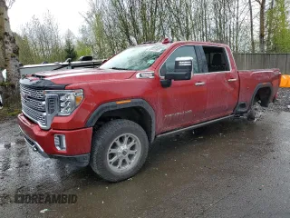 2021 GMC Sierra 3500HD Denali z VIN 1GT49WEY6MF297173, wystawiony jako Copart lot #52443685 z przebiegiem 76 601 mil mil oraz Szkoda całkowita • Salvage title. Historia ofert i sprzedaży dostępna na DreamBid. Obrazek 1.