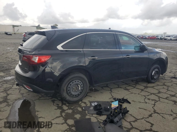 2014 Acura MDX with VIN 5FRYD4H25EB020319, listed as a Copart auction lot 48024655 with 112,842 mi miles and Salvage Title. Bid and sale history available at carsss.com. Image 3.