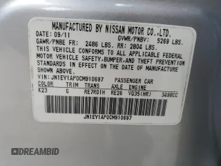 2012 Infiniti M Hybrid with VIN JN1EY1AP0CM910697, listed as a Copart auction lot 60821335 with 145,533 mi miles and Salvage title. Bid and sale history available at DreamBid. Image 12.