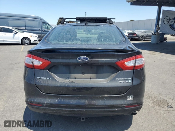 2014 Ford Fusion Titanium Hybrid with VIN 3FA6P0RUXER363916, listed as a Copart auction lot 62224315 with 126,308 mi miles and Salvage title. Bid and sale history available at DreamBid. Image 6.