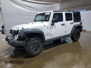 2014 Jeep Wrangler Unlimited Sport with VIN 1C4BJWDG0EL125294, listed as a Copart auction lot 56780965 with 85,003 mi miles and Salvage title. Bid and sale history available at DreamBid. Image 1.