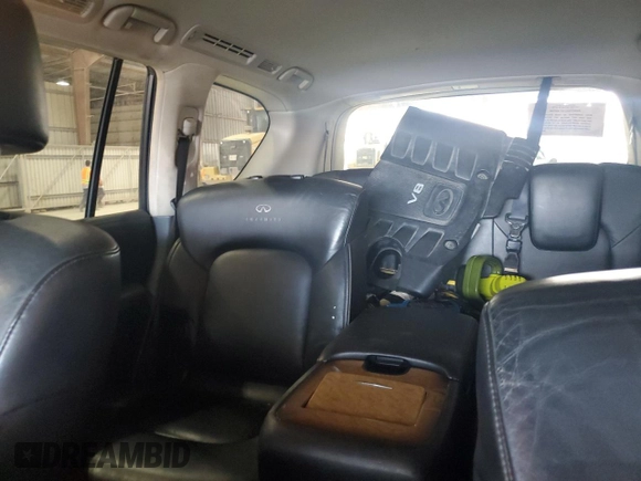 2012 Infiniti QX56 7-passenger with VIN JN8AZ2NF9C9517904, listed as a Copart auction lot 49315055 with 0 mi miles and Salvage Title. Bid and sale history available at carsss.com. Image 10.