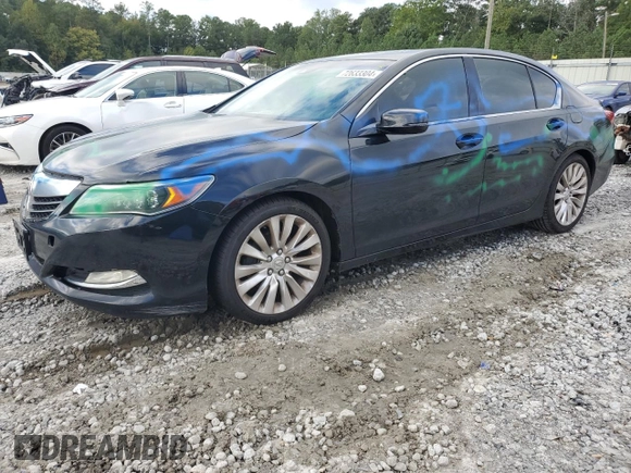 2014 Acura RLX with VIN JH4KC1F36EC002315, listed as a Copart auction lot 72633304 with 149,675 mi miles and Salvage Title. Bid and sale history available at carsss.com. Image 1.