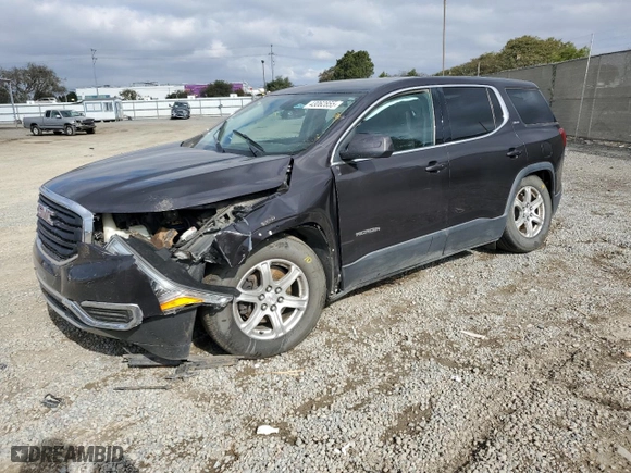 2018 GMC Acadia SLE with VIN 1GKKNKLA3JZ113436, listed as a Copart auction lot 43062855 with 104,192 mi miles and Salvage Title. Bid and sale history available at carsss.com. Image 1.