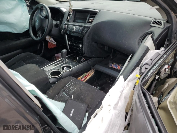 2016 Nissan Pathfinder S with VIN 5N1AR2MN7GC621977, listed as a Copart auction lot 45977185 with 0 mi miles and Salvage Title. Bid and sale history available at carsss.com. Image 8.