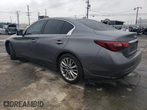 2021 Infiniti Q50 Luxe with VIN JN1EV7BP6MM701895, listed as a Copart auction lot 47854895 with 48,553 mi miles and Salvage title. Bid and sale history available at DreamBid. Image 2.