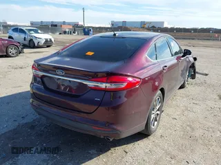 2017 Ford Fusion SE with VIN 3FA6P0H74HR406629, listed as a IAAI auction lot 41457066 with 1 mi miles. Bid and sale history available at carsss.com. Image 4.