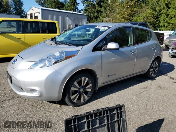 2016 Nissan LEAF S with VIN 1N4BZ0CP5GC300302, listed as a Copart auction lot 73724763 with 60,926 mi miles. Bid and sale history available at carsss.com. Image 1.