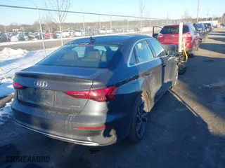 2022 Audi A3 Premium with VIN WAUGUDGY7NA061737, listed as a IAAI auction lot 41300677 with 45,562 mi miles. Bid and sale history available at carsss.com. Image 4.