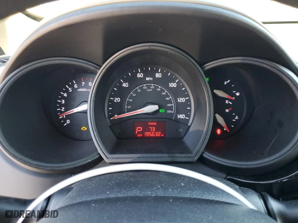 2017 Kia Rio 5-Door LX with VIN KNADM5A37H6006881, listed as a Copart auction lot 76497124 with 195,632 mi miles and Salvage Title. Bid and sale history available at carsss.com. Image 9.