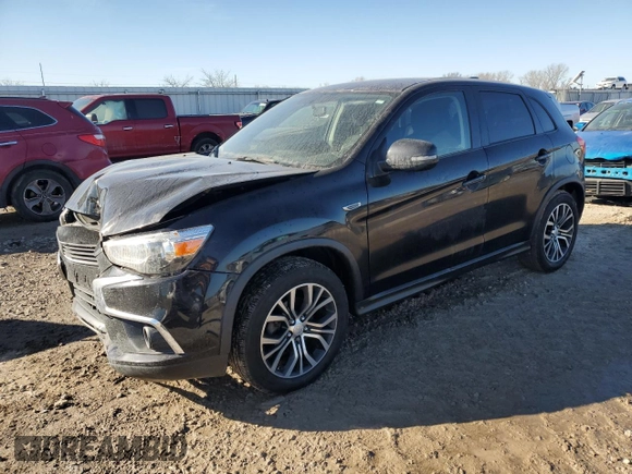 2017 Mitsubishi Outlander Sport ES 2.0 with VIN JA4AR3AU9HZ003851, listed as a Copart auction lot 46652185 with 80,775 mi miles and Salvage Title. Bid and sale history available at carsss.com. Image 1.