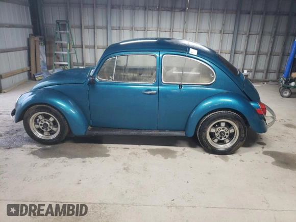 1970 Volkswagen Beetle with VIN 1102596488, listed as a Copart auction lot 79020114 with 50,115 mi miles and Salvage Title. Bid and sale history available at DreamBid. Image 12.
