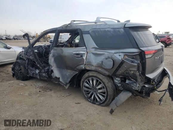 2024 Nissan Pathfinder SL with VIN 5N1DR3CD7RC271586, listed as a Copart auction lot 87817195 with Not provided miles and Salvage title. Bid and sale history available at DreamBid. Image 2.