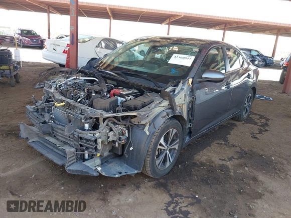 2021 Nissan Sentra SV z VIN 3N1AB8CV6MY269509, wystawiony jako IAAI lot #42360047 z przebiegiem 67 087 mil mil oraz . Historia ofert i sprzedaży dostępna na DreamBid. Obrazek 2.