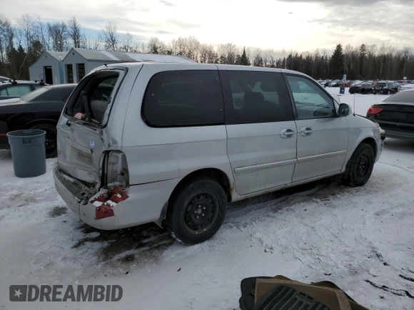 2005 Kia Sedona LX with VIN KNDUP131656722701, listed as a Copart auction lot 41604655 with 160,793 mi miles and Salvage Title. Bid and sale history available at carsss.com. Image 3.