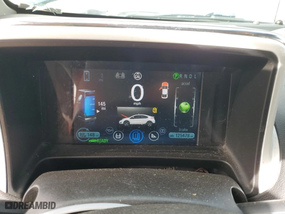 2013 Chevrolet Volt with VIN 1G1RF6E45DU123580, listed as a Copart auction lot 49167535 with 125,478 mi miles and Salvage Title. Bid and sale history available at carsss.com. Image 9.