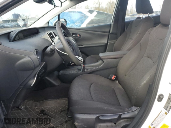 2021 Toyota Prius L Eco with VIN JTDKAMFUXM3149611, listed as a Copart auction lot 44269505 with 81,437 mi miles and Salvage title. Bid and sale history available at DreamBid. Image 7.
