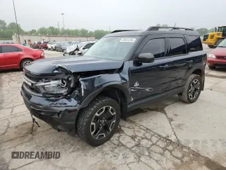 2021 Ford Bronco Sport Outer Banks z VIN 3FMCR9C64MRB01454, wystawiony jako Copart lot #59951205 z przebiegiem 59 613 mil mil oraz Szkoda całkowita • Salvage title. Historia ofert i sprzedaży dostępna na DreamBid. Obrazek 1.