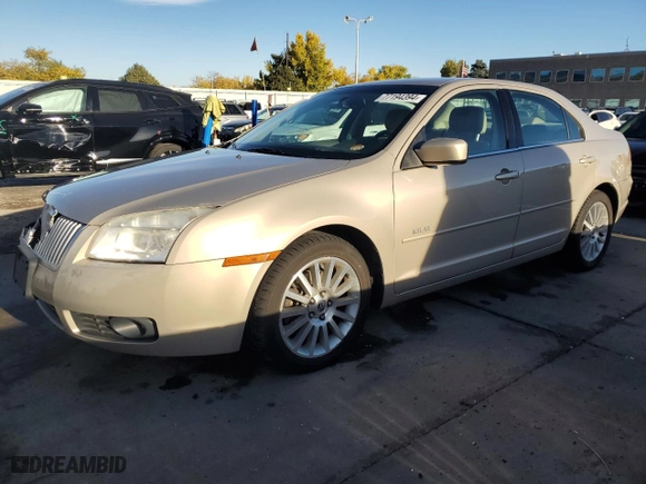 2007 Mercury Milan Premier with VIN 3MEHM08107R639377, listed as a Copart auction lot 77194394 with 191,257 mi miles and Clean Title. Bid and sale history available at carsss.com. Image 1.
