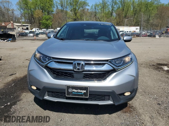 2019 Honda CR-V EX with VIN 2HKRW1H57KH509732, listed as a Copart auction lot 53638405 with 77,209 mi miles and Salvage Title. Bid and sale history available at carsss.com. Image 5.