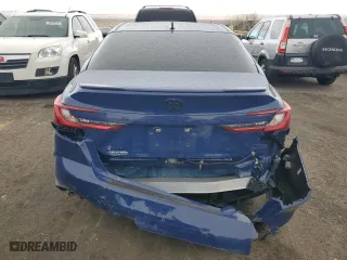 2025 Toyota Camry LE with VIN 4T1DAACK5SU003145, listed as a Copart auction lot 43079735 with 437 mi miles and Salvage Title. Bid and sale history available at carsss.com. Image 6.
